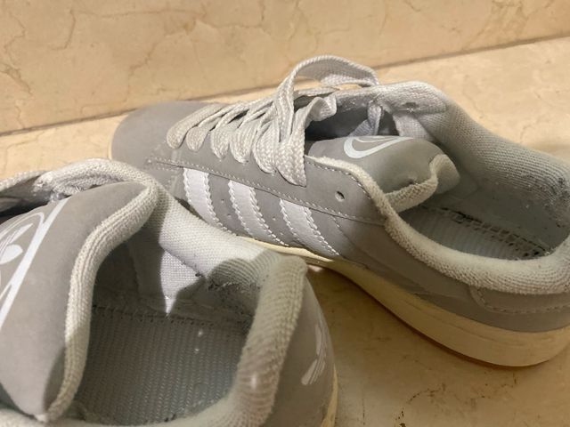 Adidas Campus Gris Blanco