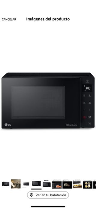 Microondas LG LED 1000W.