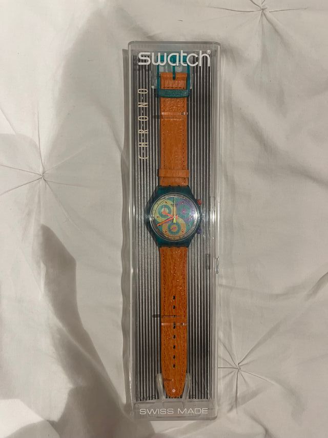 Reloj Swatch Chrono Multicolor Naranja