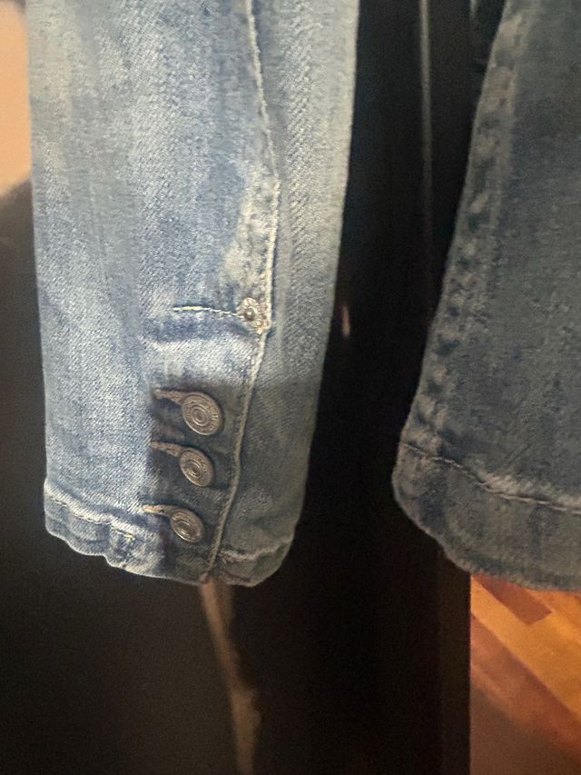 Blazer Denim Massimo Dutti entallado