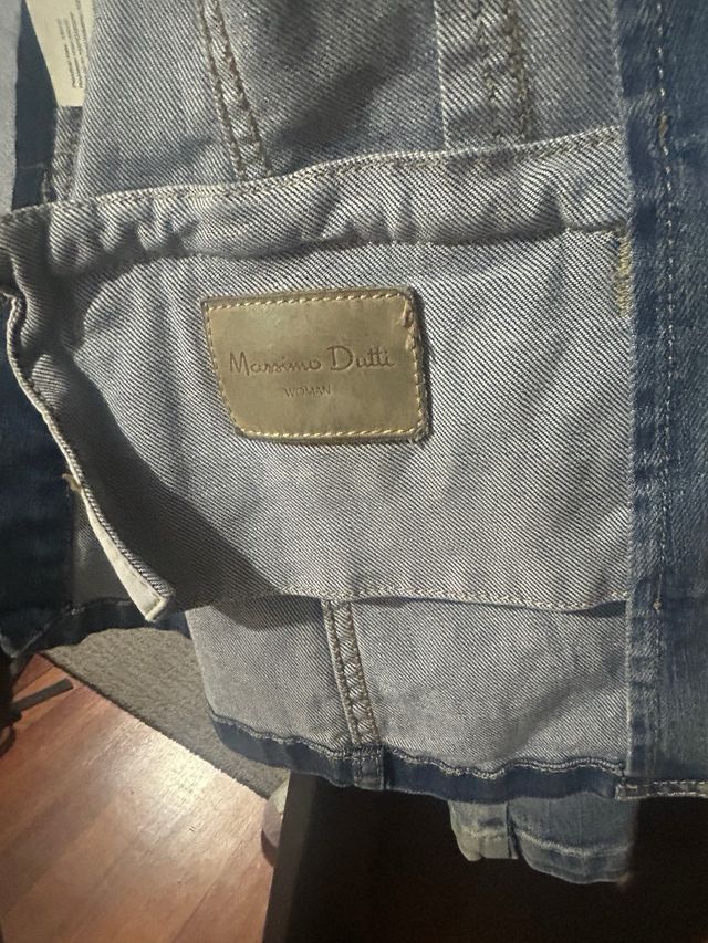 Blazer Denim Massimo Dutti entallado