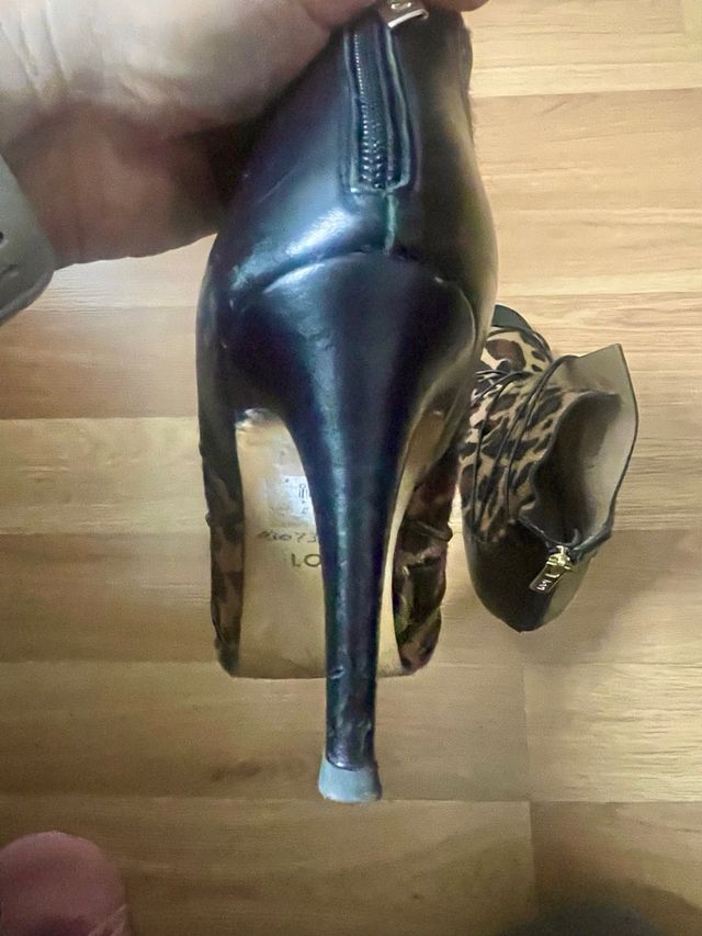 Stivaletti Lodi leopardo con tacco