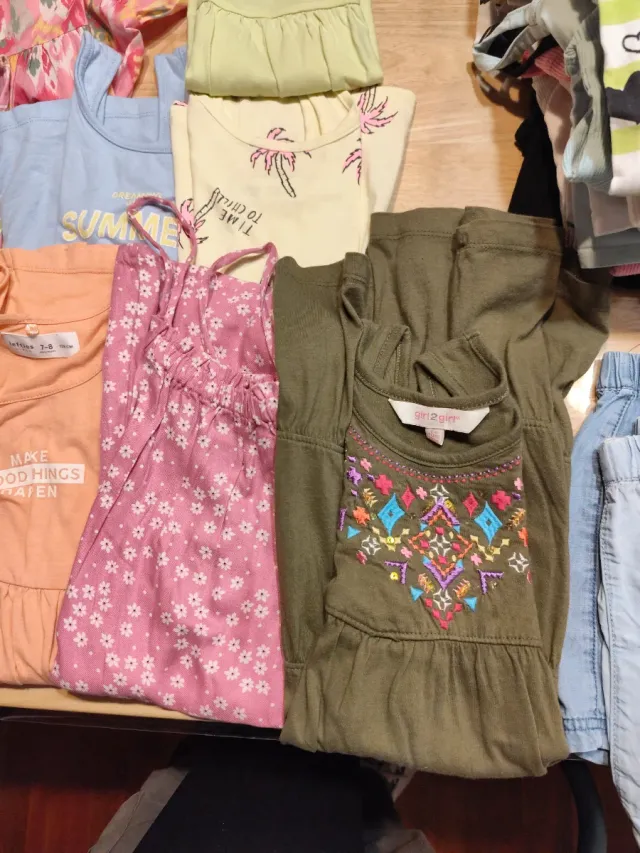 Lote vestidos y camisones niña 6-8 años