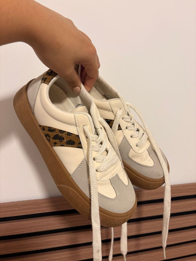 Zapatillas Beige Leopardo