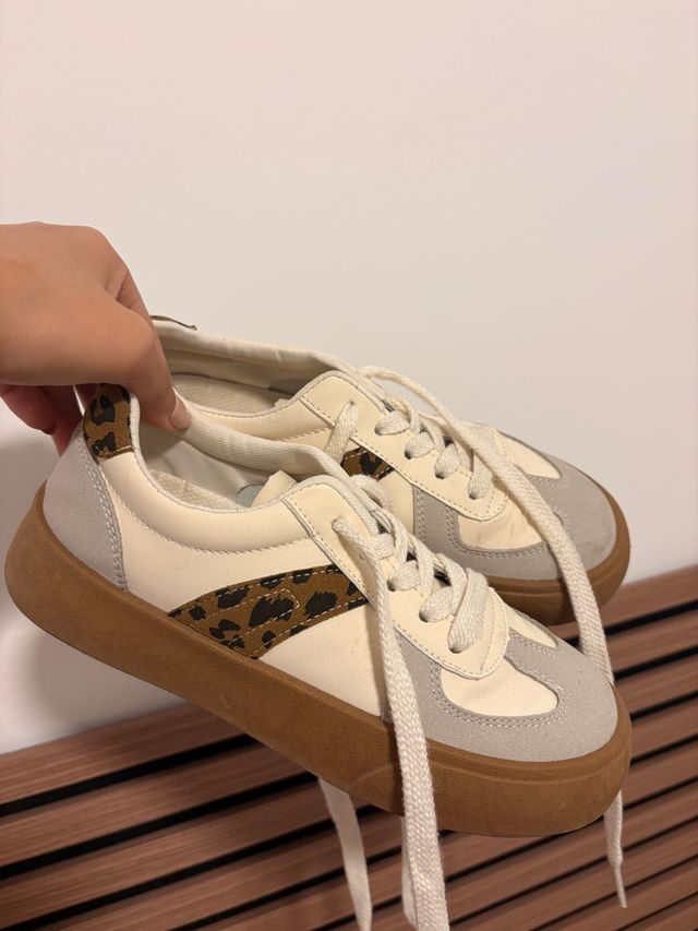 Zapatillas Beige Leopardo