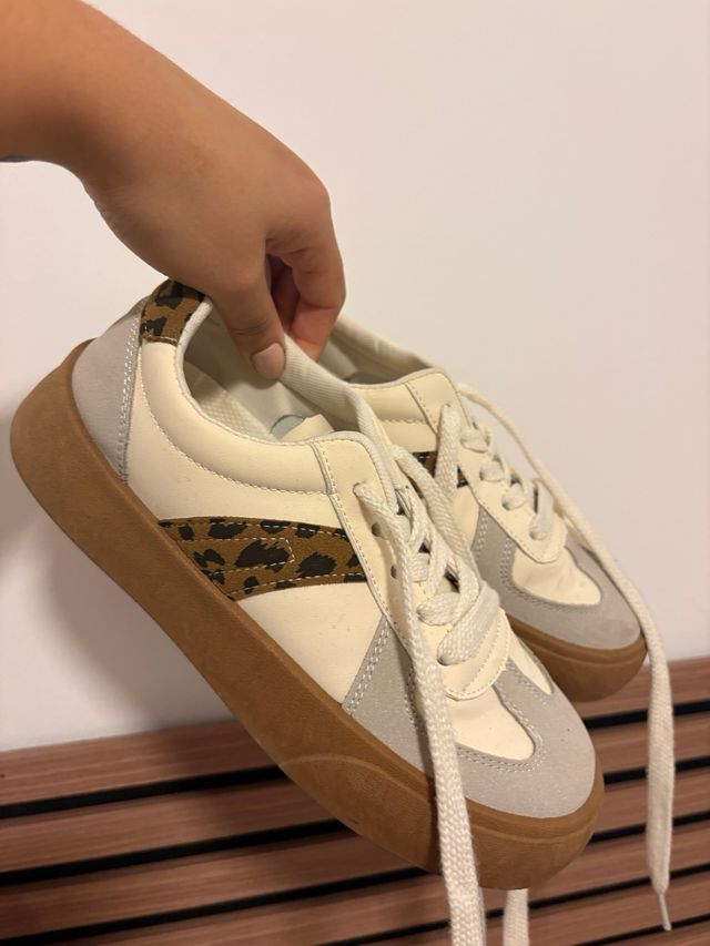 Zapatillas Beige Leopardo