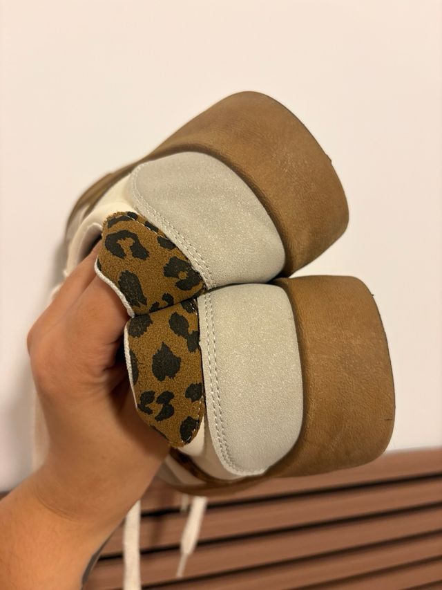 Zapatillas Beige Leopardo