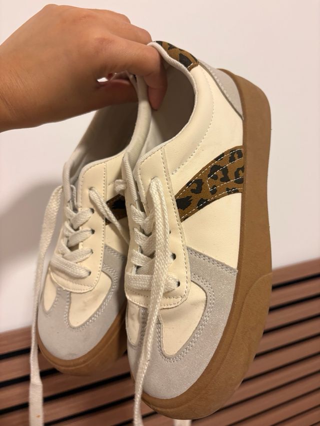 Zapatillas Beige Leopardo
