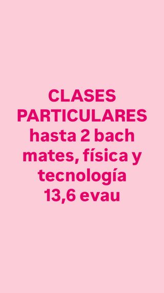 Clases particulares matemáticas física villaverde