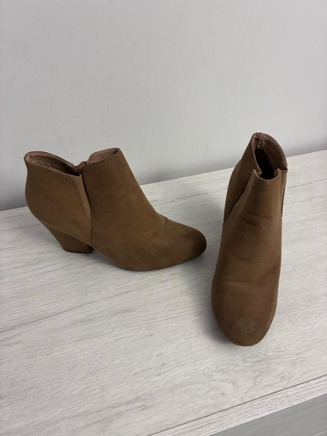 Botines Lefties Marrones Tacon