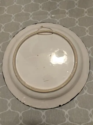 Lote 2 Piatti Decorativi Corda Secca Uccelli