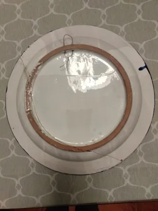 Lote 2 Piatti Decorativi Corda Secca Uccelli