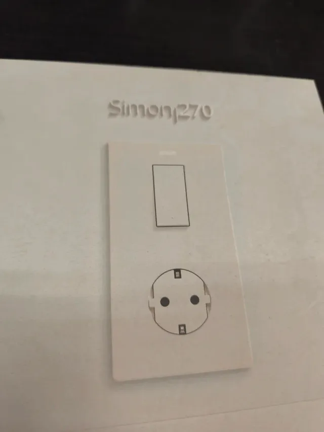 Simon 270 Mecanismo Interruptor y Enchufe