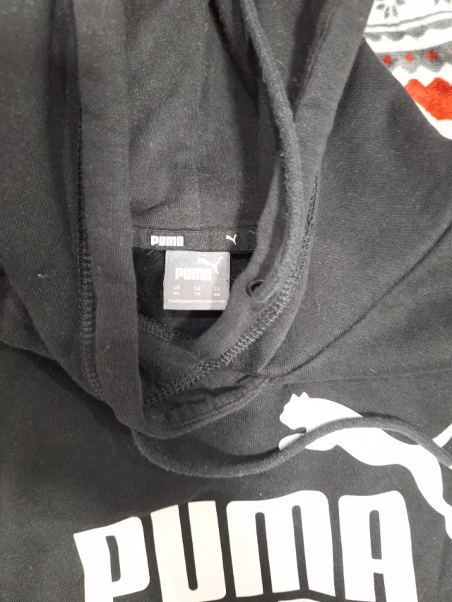 Sudadera Puma Negra con Logo