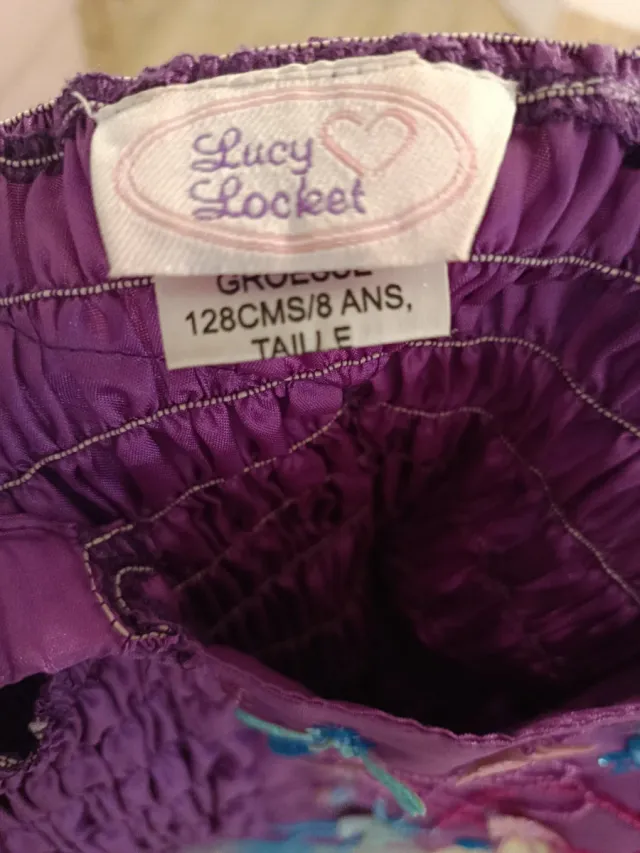 Disfraz Hada Mariposas Morado Talla 4-6 años.