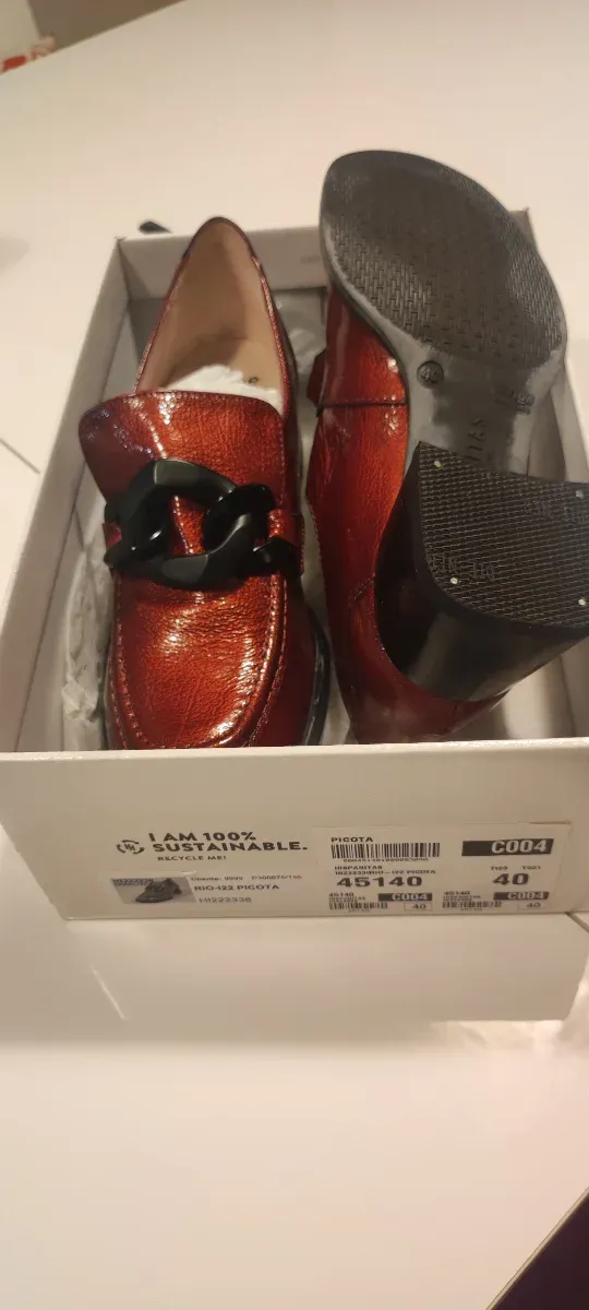 Zapatos Hispanitas PICOTA Rojo Talla 40