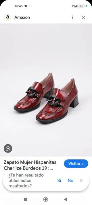 Zapatos Hispanitas PICOTA Rojo Talla 40