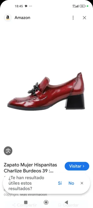 Zapatos Hispanitas PICOTA Rojo Talla 40