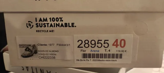 Zapatos Hispanitas PICOTA Rojo Talla 40