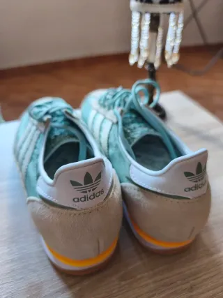 Zapatillas Adidas SL 72 Beige y Verde