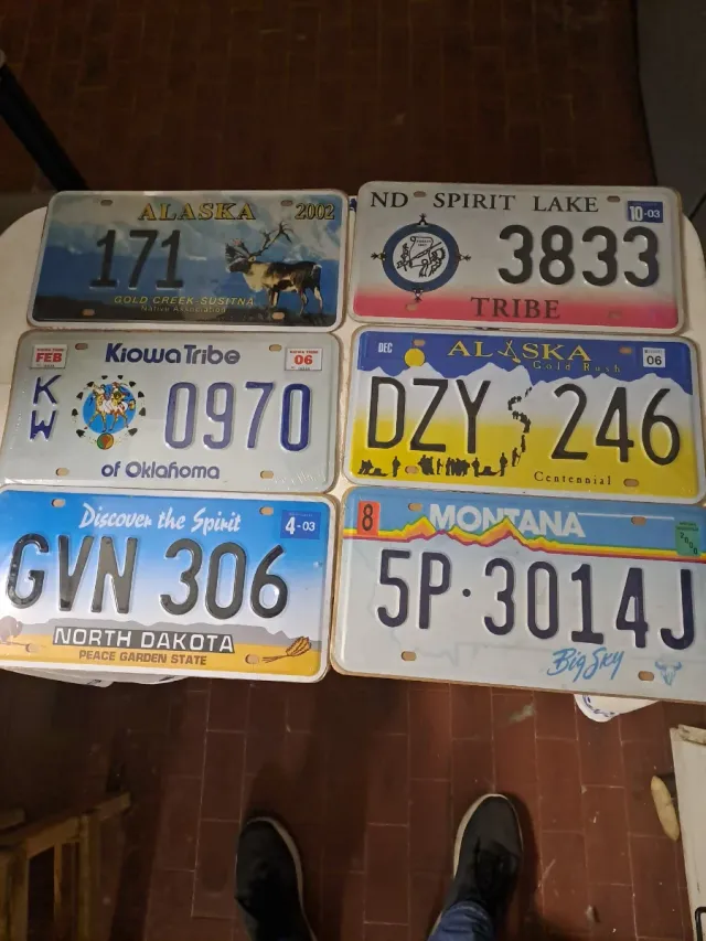 Targhe USA in alluminio - degli stati Americani