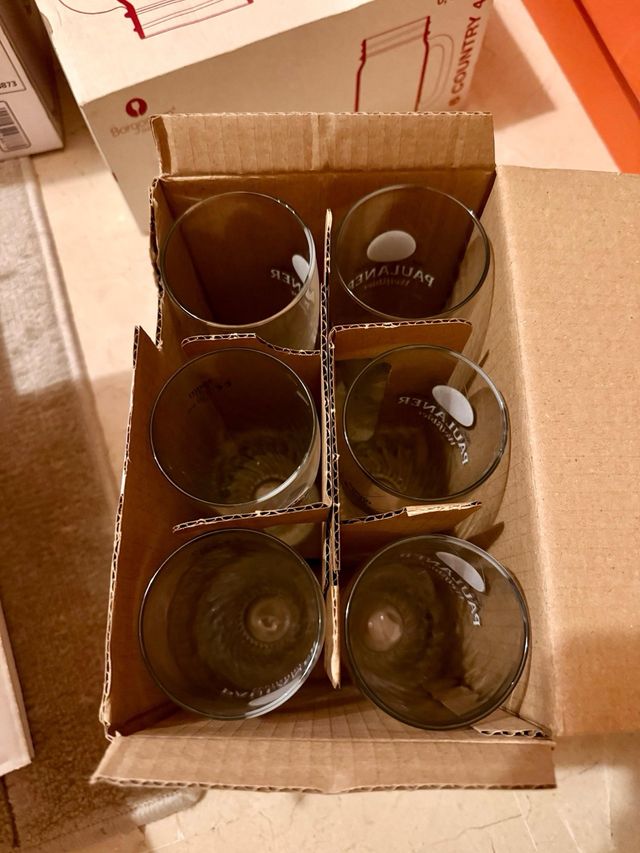 6 Vasos Cerveza Paulaner Weißbier