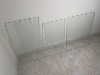 3 Placas o planchas de cristal templado. bandejas