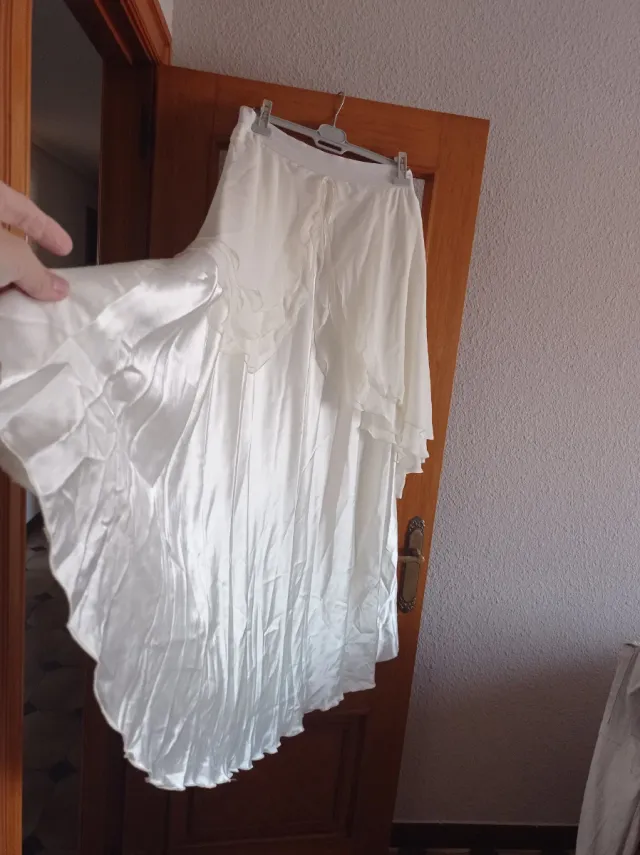 Vestido de Novia Blanco roto con Flores