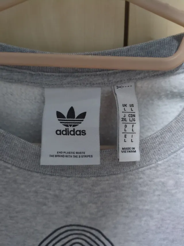 Sudadera Adidas Talla L Logo Trébol