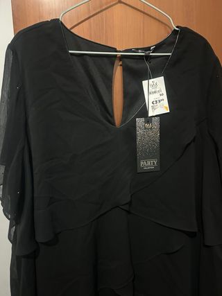 Vestido fiesta M&S talla 50 negro