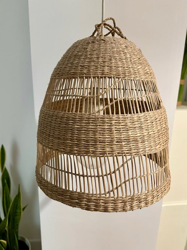 Lámpara de techo Junco 36 con lámpara globo