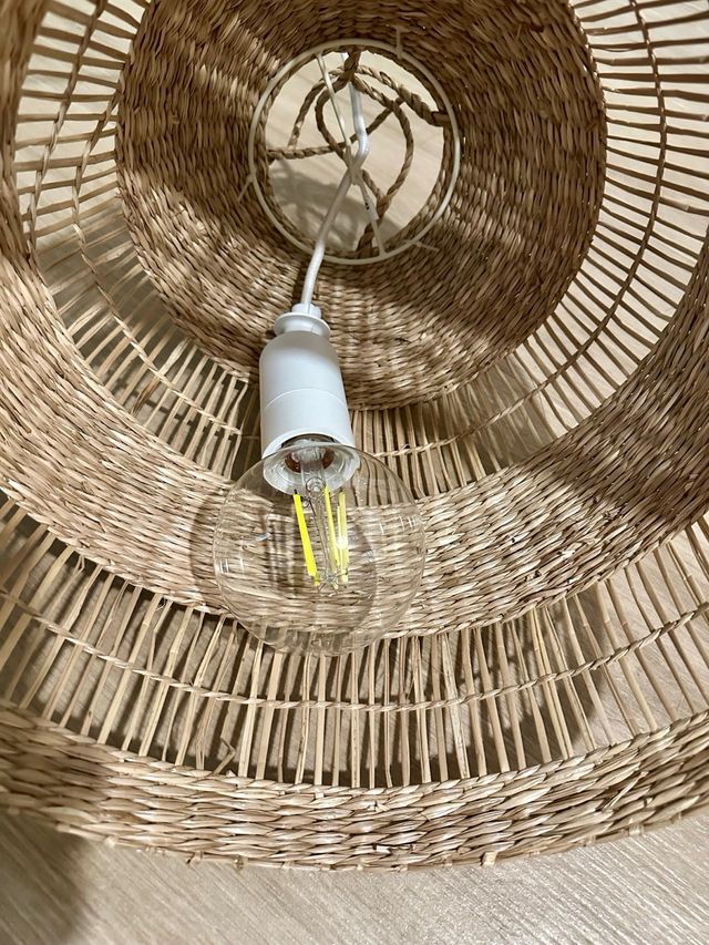 Lámpara de techo Junco 36 con lámpara globo