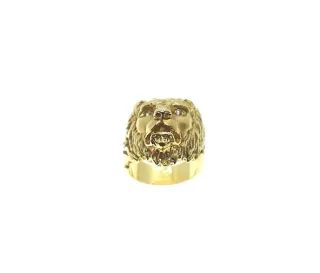 Sello León Macizo Oro 18k