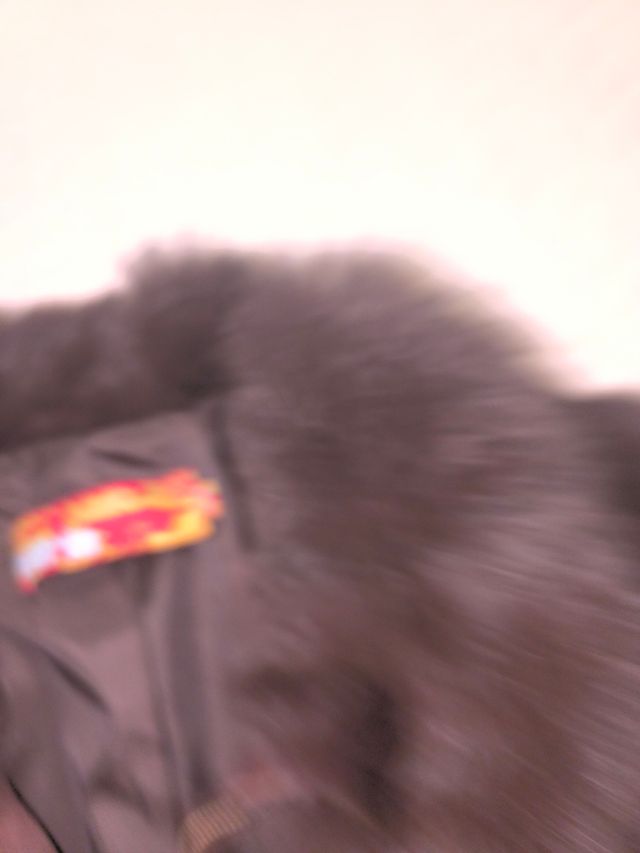 Chaqueta de piel marrón