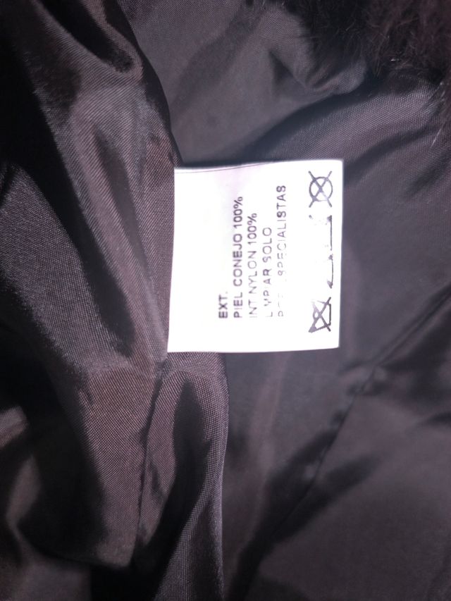 Chaqueta de piel marrón