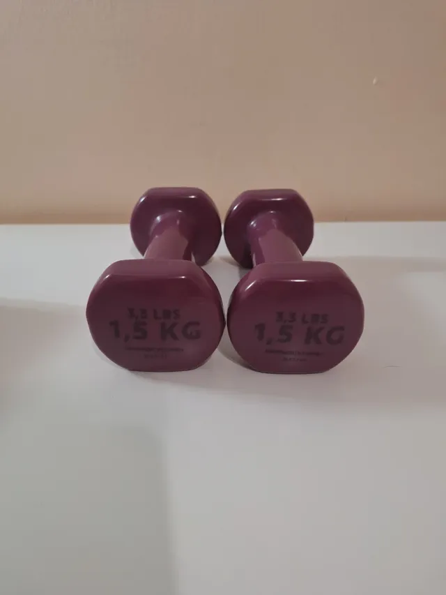 2 Mancuernas 1,5 KG Morado