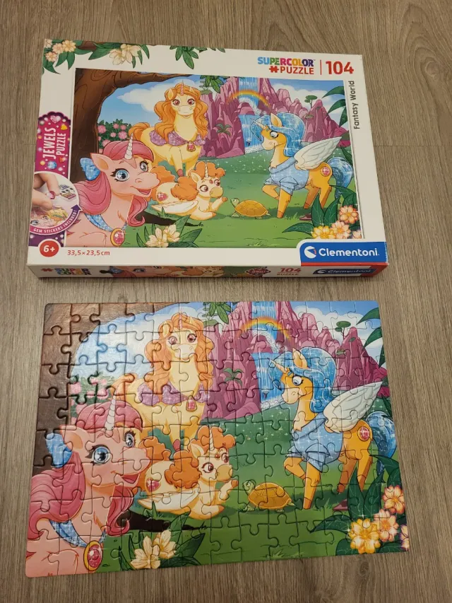 Puzzle Clementoni 104 piezas Unicornios Fantasía