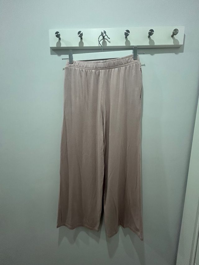 Pantalón culotte algodón niña rosa