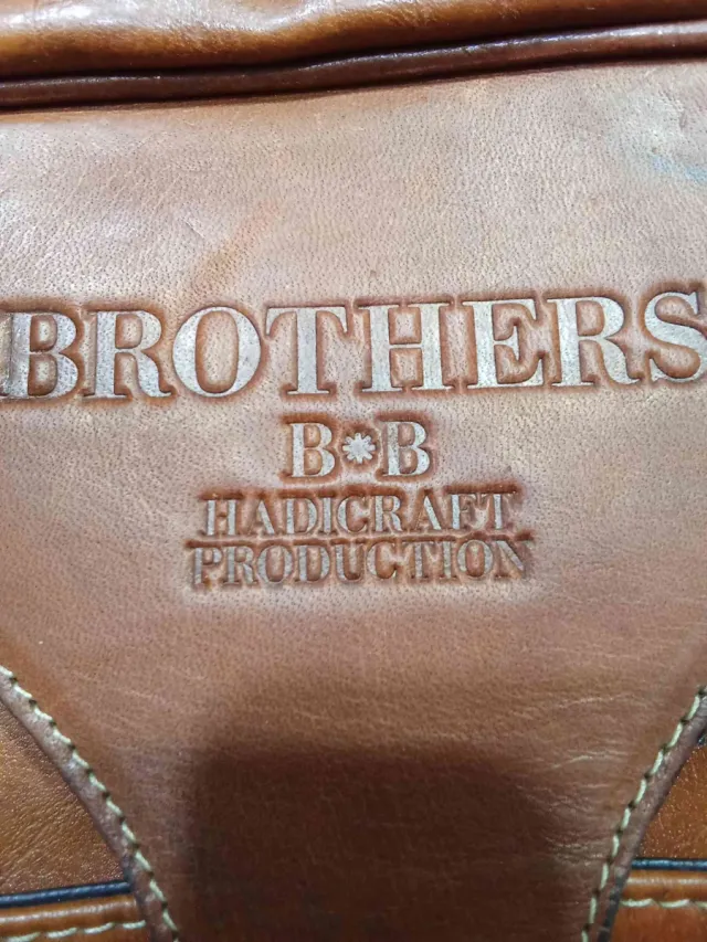 Borsa in pelle Brothers cuoio