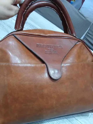 Borsa in pelle Brothers cuoio