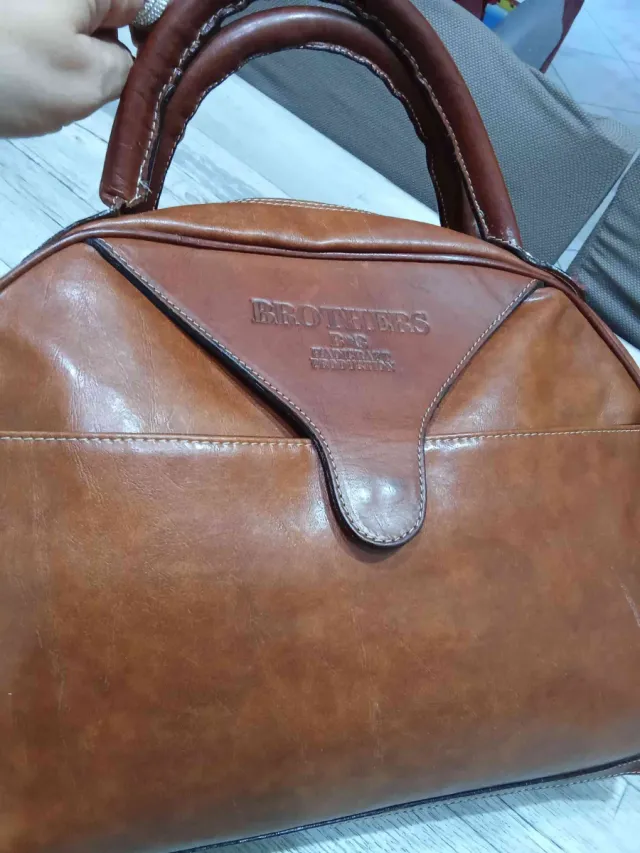 Borsa in pelle Brothers cuoio