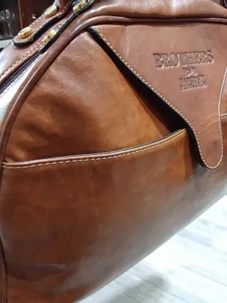 Borsa in pelle Brothers cuoio