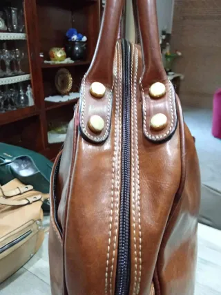 Borsa in pelle Brothers cuoio