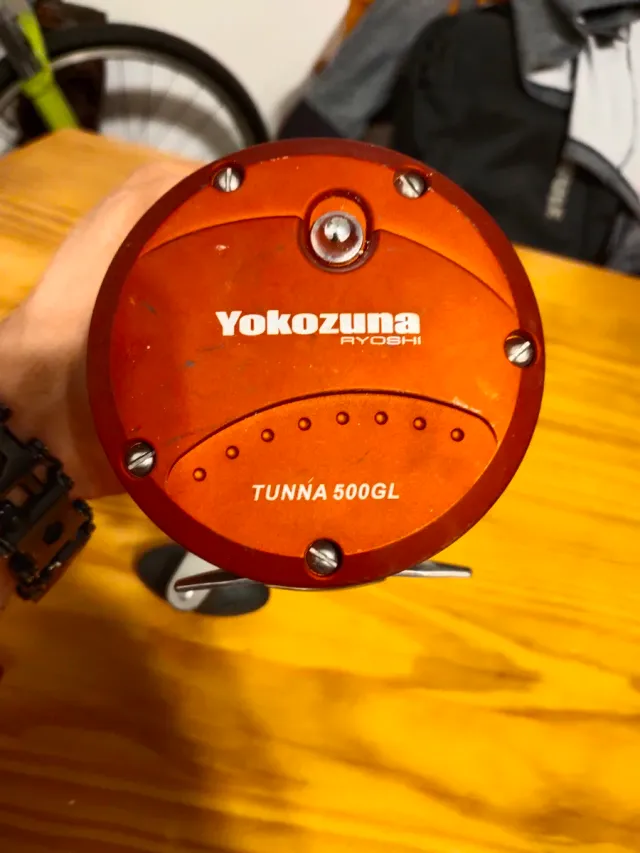 Carrete Pesca Yokozuna Tunna 500GL Naranja