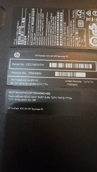 HP ProDesk 400 SFF PC Sobremesa