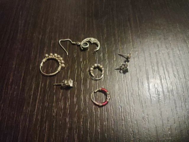 Pendientes de plata variados