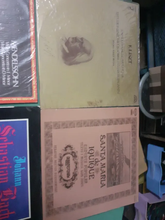 Lote 6 Vinilos Clásica: Bach, Mendelssohn, Tomita