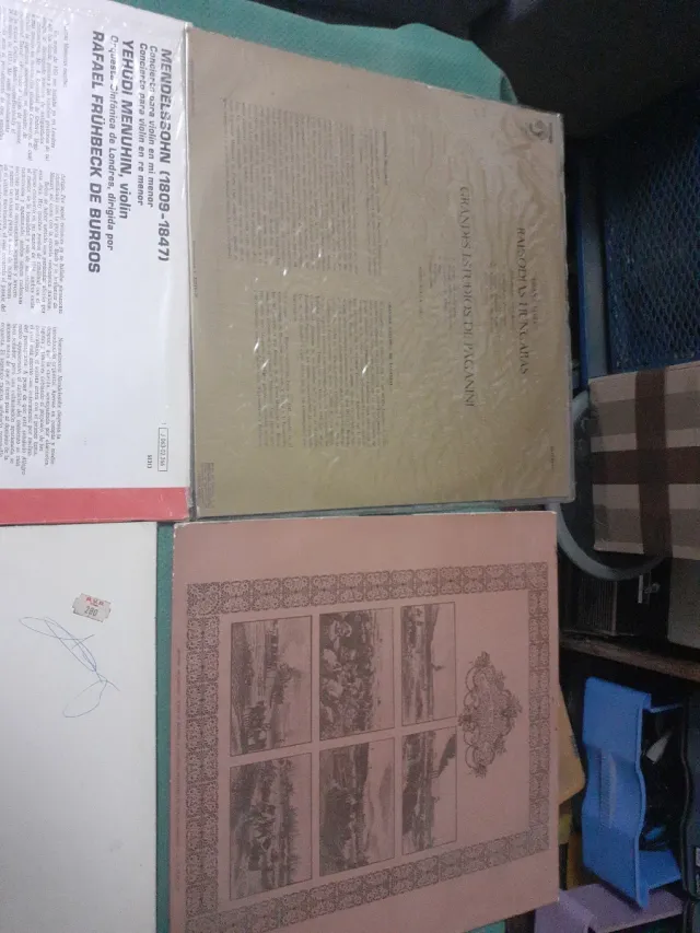 Lote 6 Vinilos Clásica: Bach, Mendelssohn, Tomita