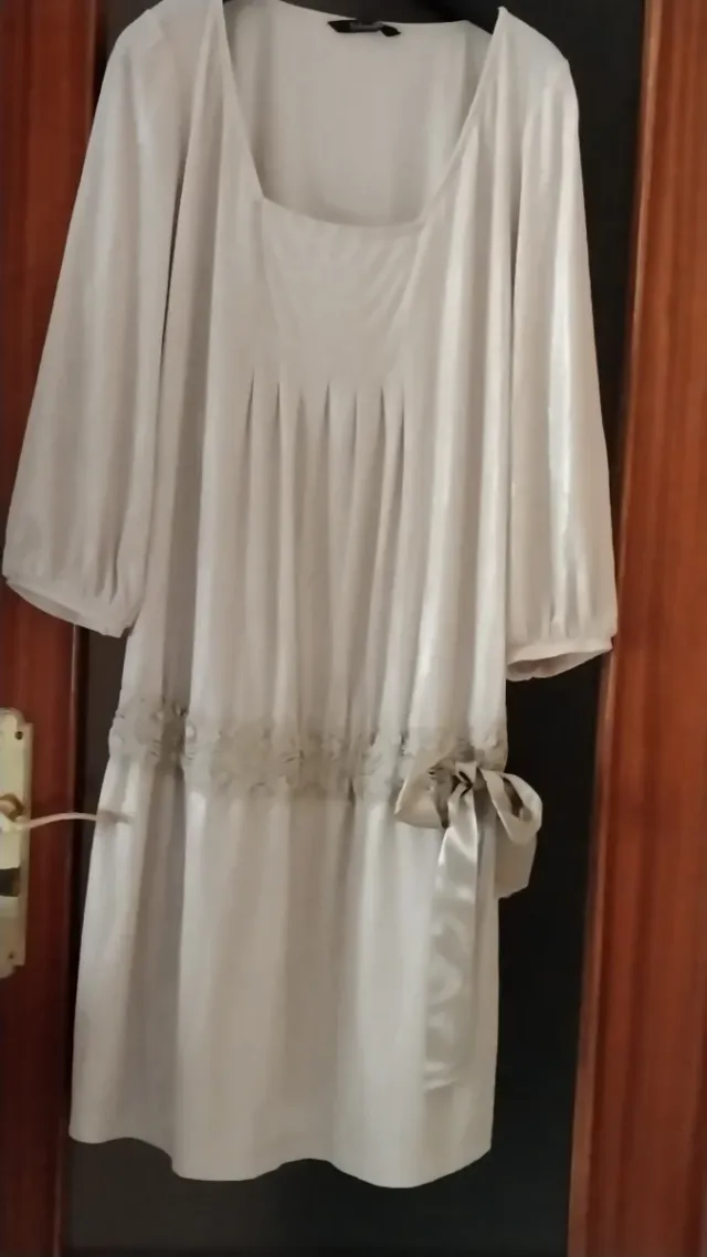 Vestido dorado y plateado talla única