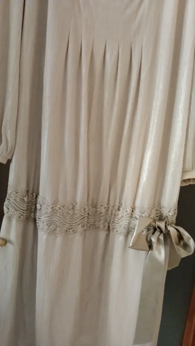 Vestido dorado y plateado talla única